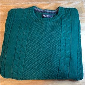 Nautica Green Knit Sweater - Size M